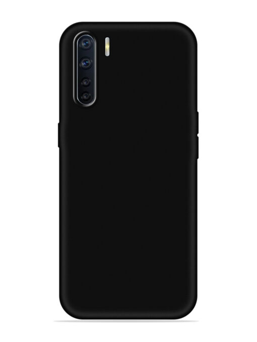 Plain Black Soft Silicone Case for Oppo A91 Zapvi