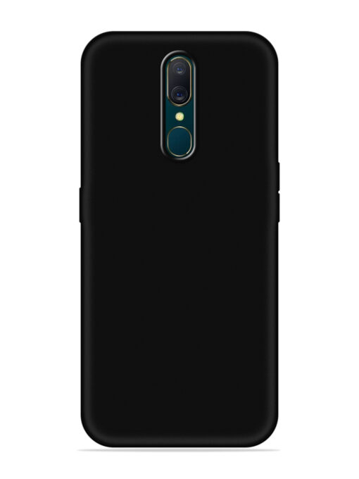 Plain Black Soft Silicone Case for Oppo F11 Zapvi