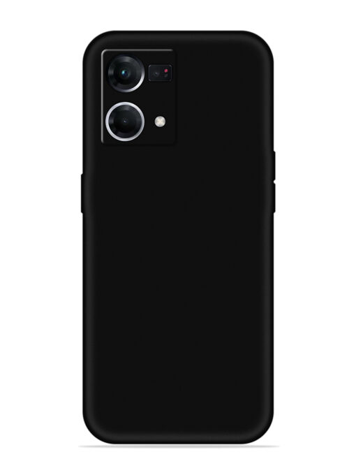 Plain Black Soft Silicone Case for Oppo F21S Pro (4G) Zapvi