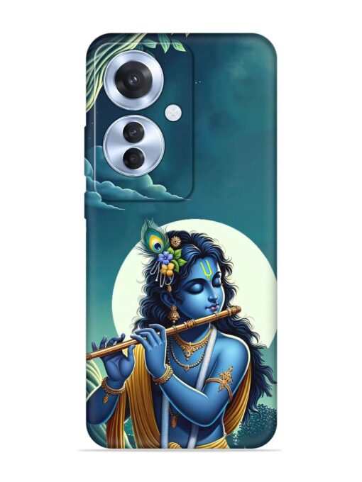 Krishna's Divine Flute Embossed Soft Silicone Case for Oppo F25 Pro (5G) Zapvi