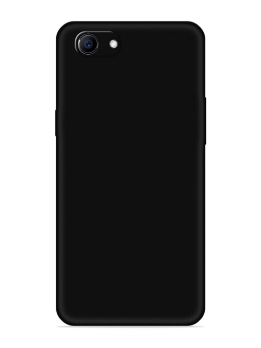 Plain Black Soft Silicone Case for Oppo F7 Youth Zapvi