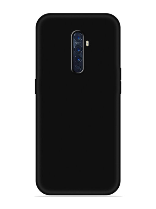 Plain Black Soft Silicone Case for Oppo Reno 2 Zapvi