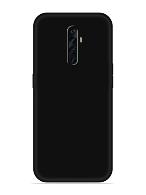 Plain Black Soft Silicone Case for Oppo Reno 2Z Zapvi