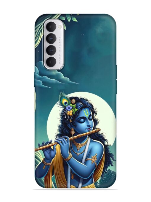 Krishna's Divine Flute Embossed Soft Silicone Case for Oppo Reno 4 Pro