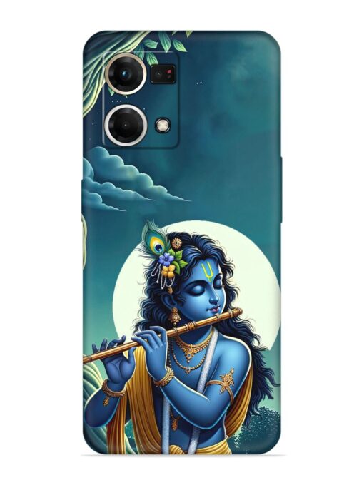 Krishna's Divine Flute Embossed Soft Silicone Case for Oppo Reno 7 (4G)