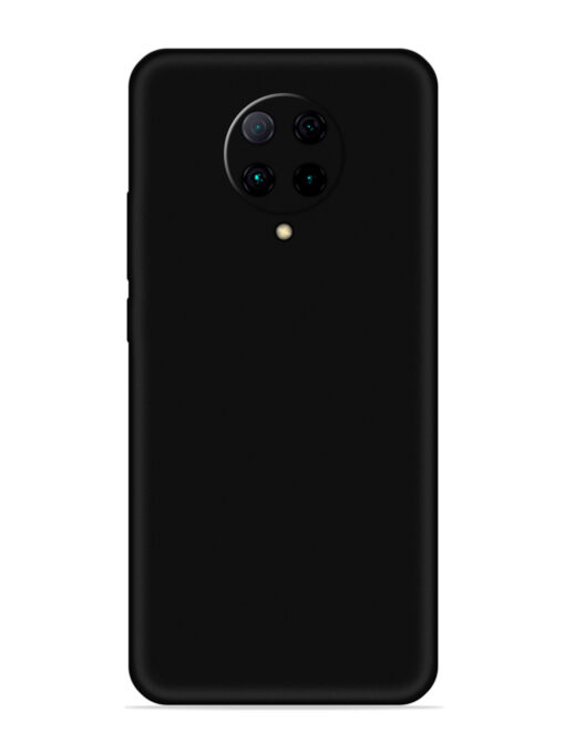 Plain Black Soft Silicone Case for Poco F2 Pro Zapvi