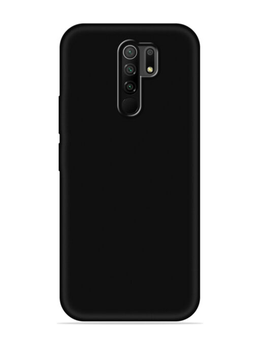 Plain Black Soft Silicone Case for Poco M2 Zapvi