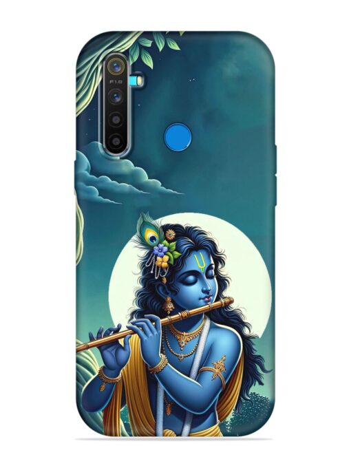 Krishna's Divine Flute Embossed Soft Silicone Case for Realme 5 Pro Zapvi