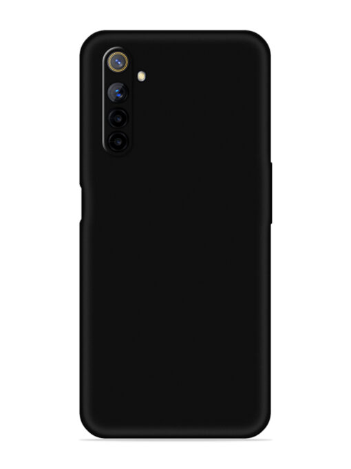 Plain Black Soft Silicone Case for Realme 6I Zapvi