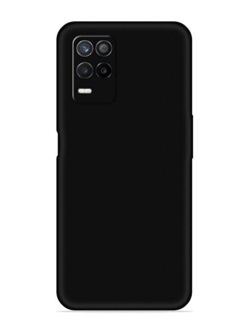 Plain Black Soft Silicone Case for Realme 8S (5G)