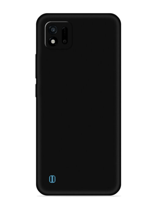 Plain Black Soft Silicone Case for Realme C11 (2021) Zapvi