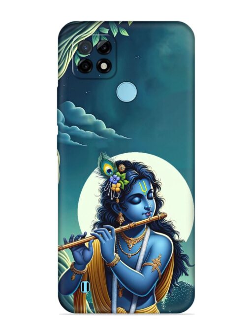 Krishna's Divine Flute Embossed Soft Silicone Case for Realme C21 Zapvi