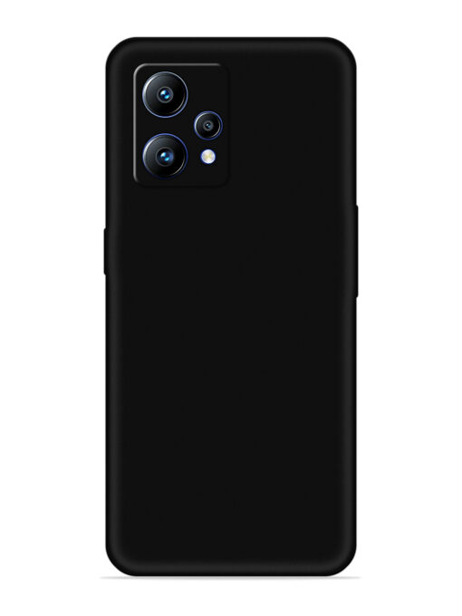 Plain Black Soft Silicone Case for Realme Narzo 50 Pro Zapvi