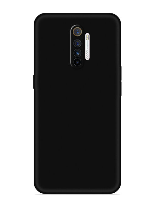 Plain Black Soft Silicone Case for Realme X2 Pro Zapvi