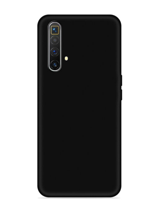 Plain Black Soft Silicone Case for Realme X3 Superzoom Zapvi