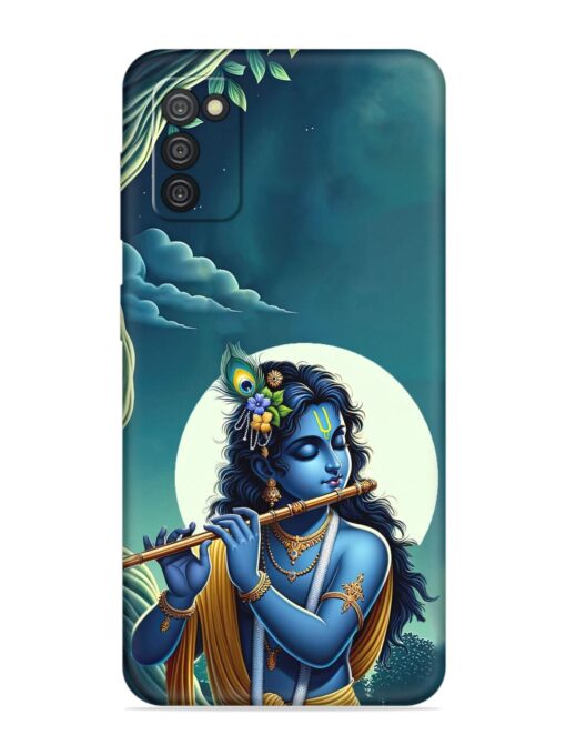 Krishna's Divine Flute Embossed Soft Silicone Case for Samsung Galaxy A03S Zapvi