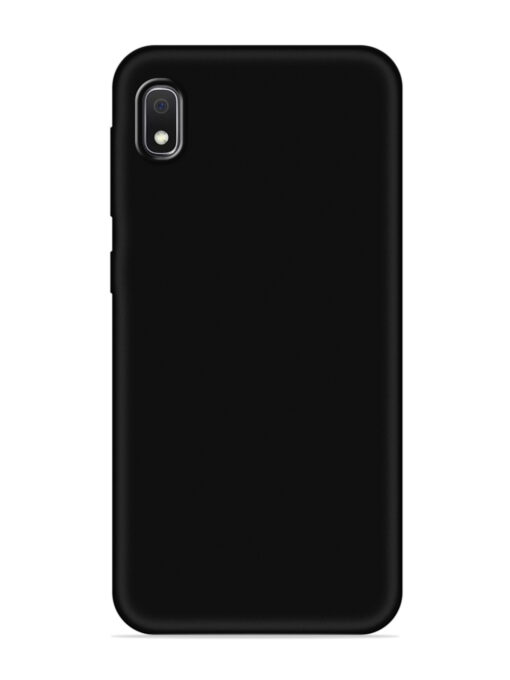 Plain Black Soft Silicone Case for Samsung Galaxy A10 Zapvi