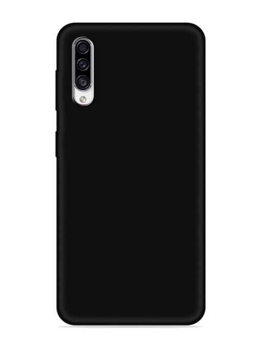 Plain Black Soft Silicone Case for Samsung Galaxy A30S Zapvi