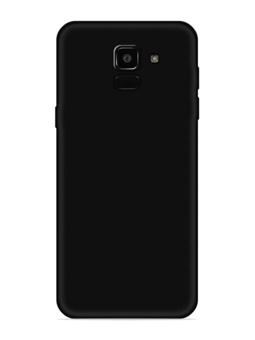 Plain Black Soft Silicone Case for Samsung Galaxy A5 (2018) Zapvi