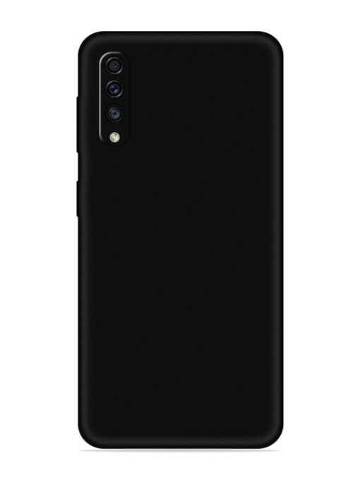 Plain Black Soft Silicone Case for Samsung Galaxy A70S Zapvi