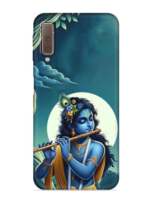 Krishna's Divine Flute Embossed Soft Silicone Case for Samsung Galaxy A7 (2018)