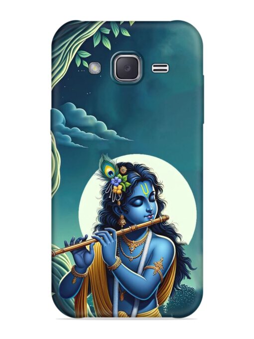 Krishna's Divine Flute Embossed Soft Silicone Case for Samsung Galaxy J2 (2016)