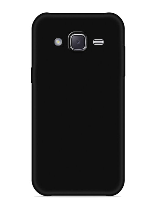 Plain Black Soft Silicone Case for Samsung Galaxy J2 (2016) Zapvi