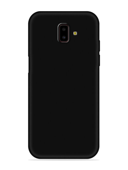 Plain Black Soft Silicone Case for Samsung Galaxy J6 Prime Zapvi