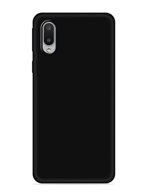 Plain Black Soft Silicone Case for Samsung Galaxy M02 Zapvi