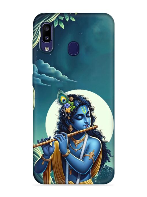 Krishna's Divine Flute Embossed Soft Silicone Case for Samsung Galaxy M10S