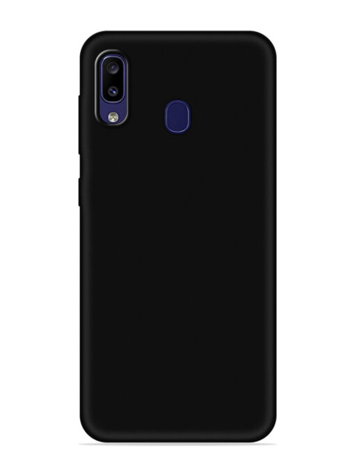 Plain Black Soft Silicone Case for Samsung Galaxy M10S Zapvi