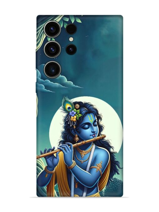 Krishna's Divine Flute Embossed Soft Silicone Case for Samsung Galaxy S23 Ultra Zapvi