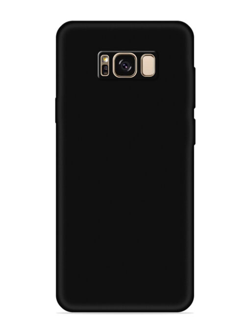 Plain Black Soft Silicone Case for Samsung Galaxy S8 Plus Zapvi