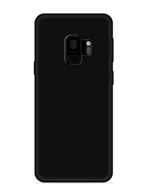 Plain Black Soft Silicone Case for Samsung Galaxy S9 Zapvi