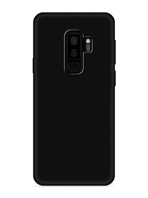 Plain Black Soft Silicone Case for Samsung Galaxy S9 Plus Zapvi