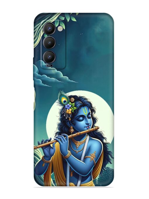 Krishna's Divine Flute Embossed Soft Silicone Case for Tecno Camon 18 Zapvi