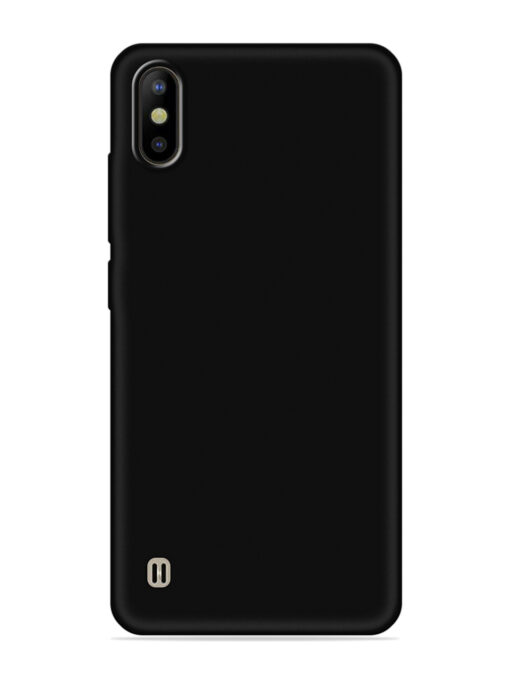 Plain Black Soft Silicone Case for Tecno Camon Iace 2 Zapvi