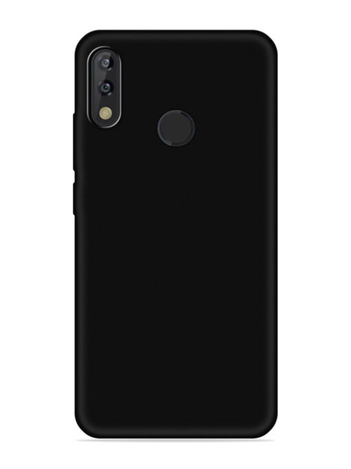 Plain Black Soft Silicone Case for Tecno Camon Isky 3 Zapvi