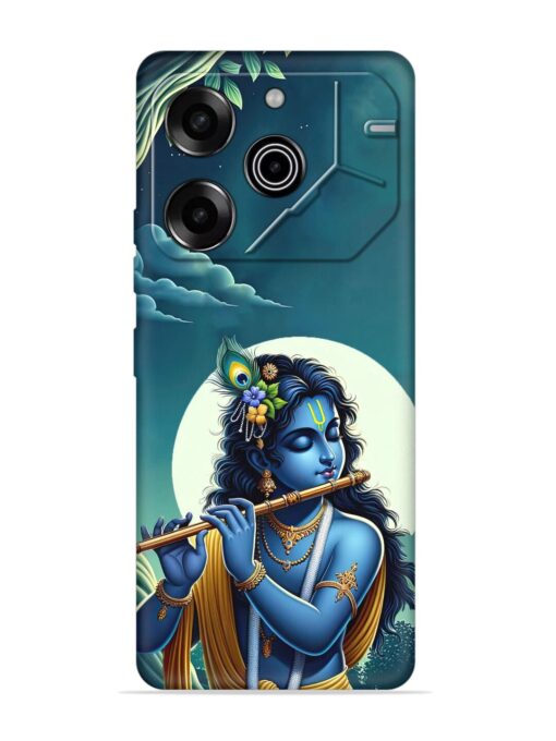 Krishna's Divine Flute Embossed Soft Silicone Case for Tecno Pova 6 Pro (5G) Zapvi