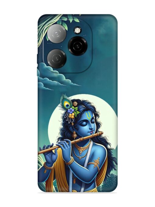 Krishna's Divine Flute Embossed Soft Silicone Case for Tecno Spark 20 Pro (5G) Zapvi