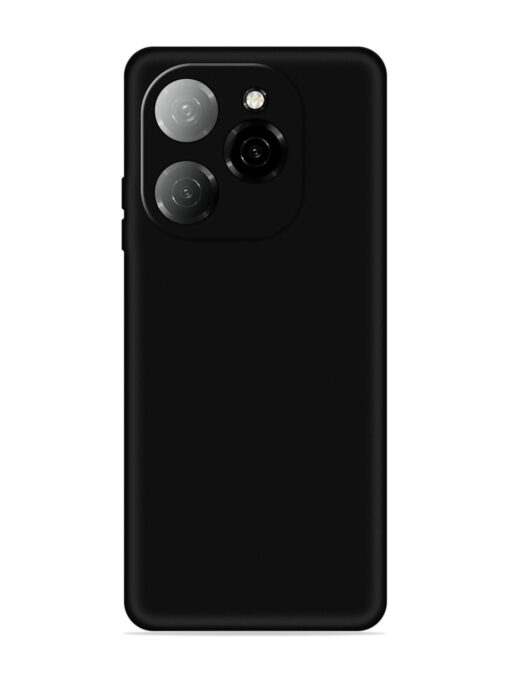 Plain Black Soft Silicone Case for Tecno Spark 20 Pro (5G) Zapvi