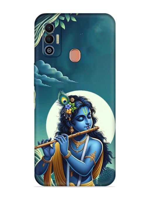 Krishna's Divine Flute Embossed Soft Silicone Case for Tecno Spark 7T