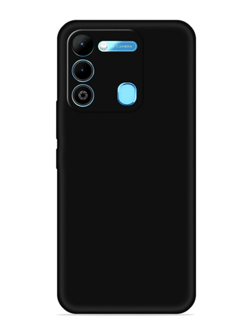 Plain Black Soft Silicone Case for Tecno Spark 9 Zapvi