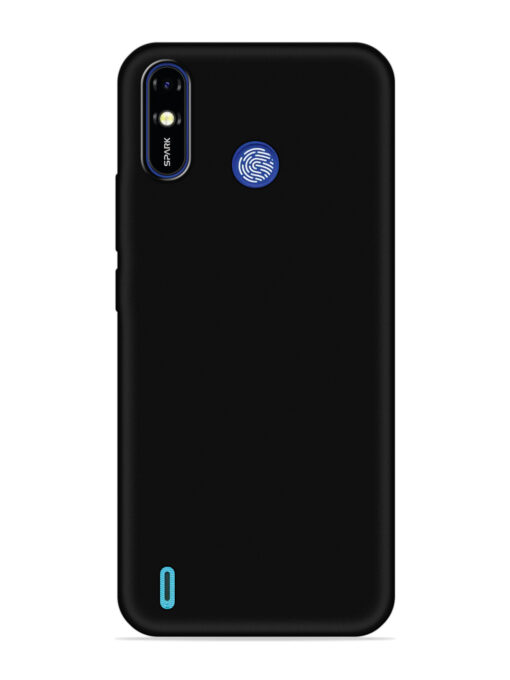 Plain Black Soft Silicone Case for Tecno Spark Go (2019) Zapvi