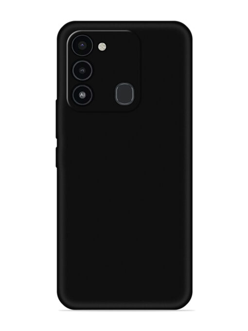 Plain Black Soft Silicone Case for Tecno Spark Go (2022) Zapvi