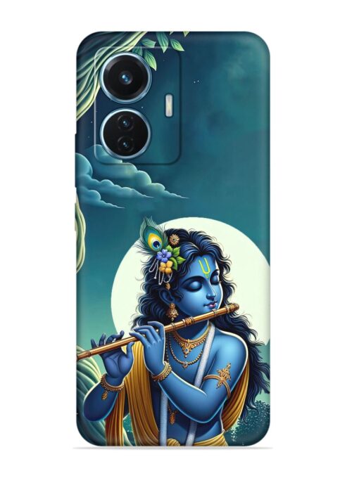 Krishna's Divine Flute Embossed Soft Silicone Case for Vivo T1 (44W) Zapvi