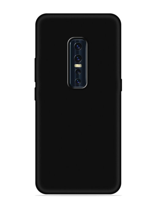 Plain Black Soft Silicone Case for Vivo V17 Pro Zapvi