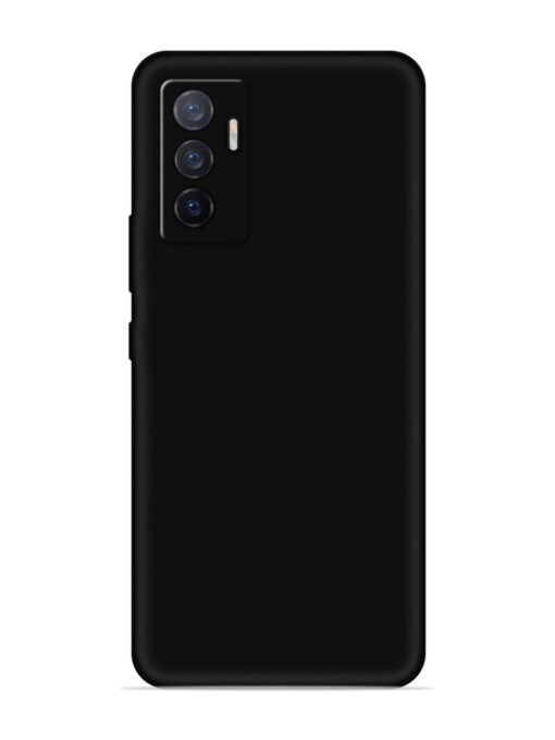 Plain Black Soft Silicone Case for Vivo V23E (5G)