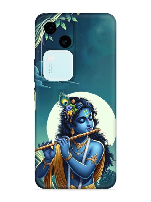 Krishna's Divine Flute Embossed Soft Silicone Case for Vivo V30 (5G) Zapvi