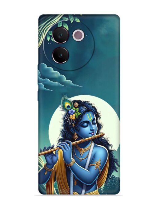 Krishna's Divine Flute Embossed Soft Silicone Case for Vivo V30E (5G) Zapvi